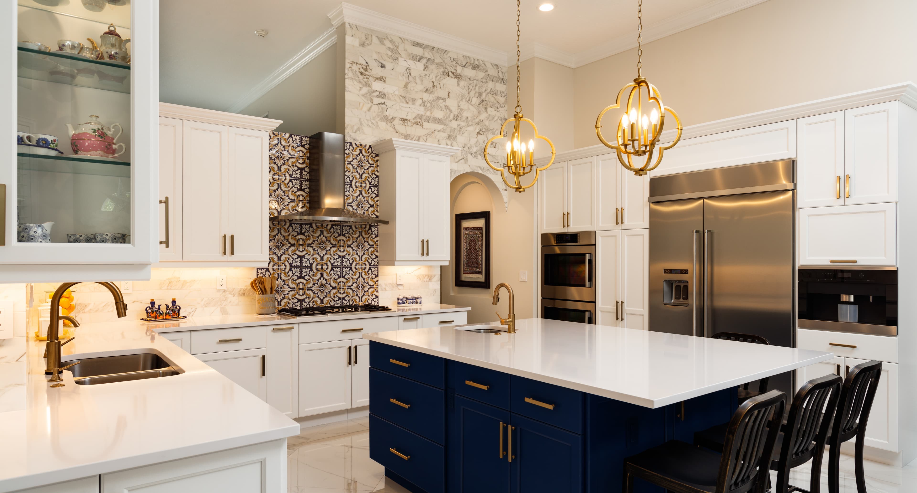 A modern kitchen with filtered water on tap · the long-term outcome of one install